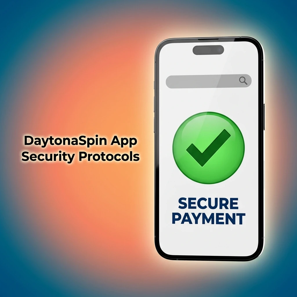 DaytonaSpin app security protocols including SSL encryption, 2FA, PCI-DSS compliance and Curacao eGaming licence protection
