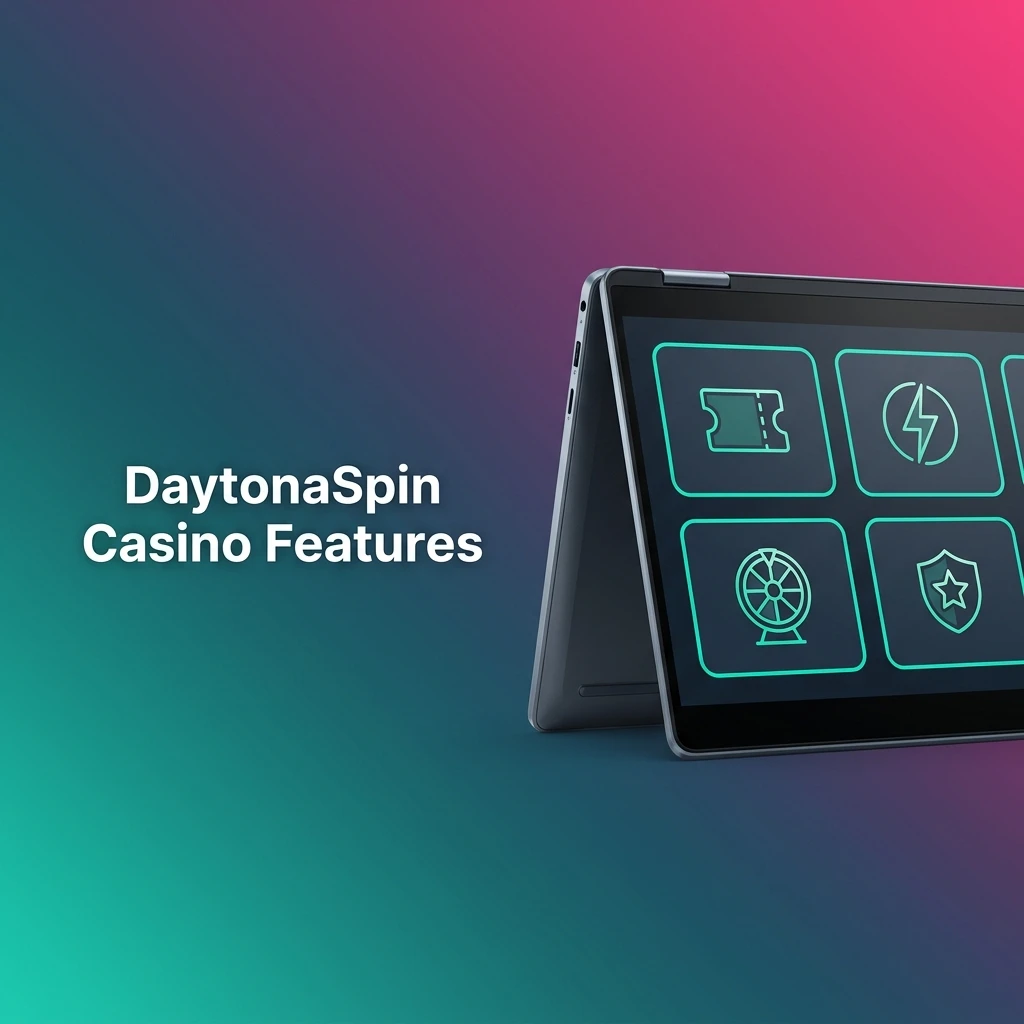 DaytonaSpin Casino features: 255% welcome bonus, 14 payment options, mobile app, broad games library, and licensed secure gambling.