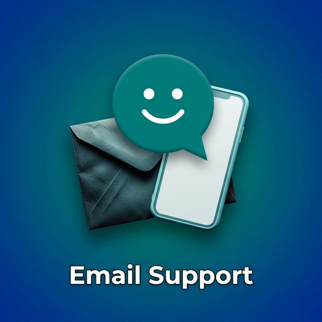 Customer support email envelope icon representing written contact method for queries, complaints, and document submission