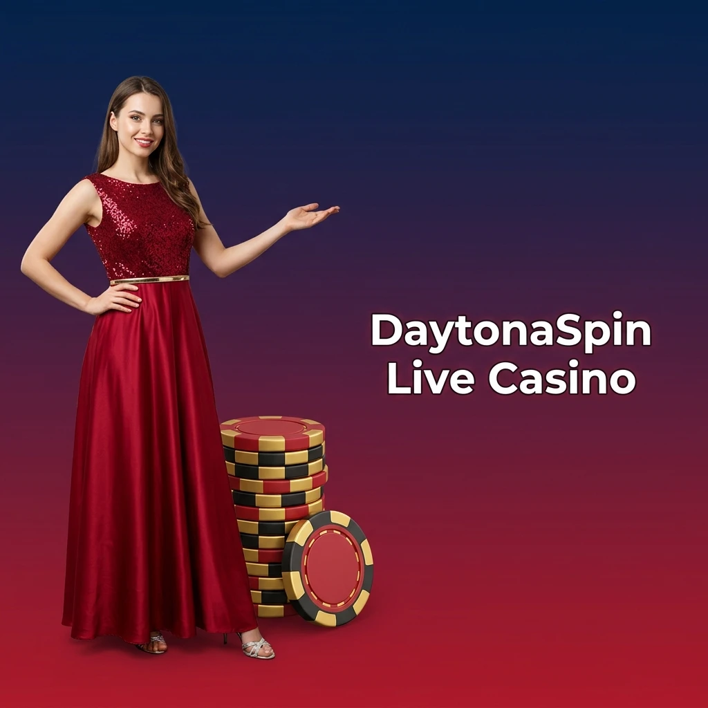 DaytonaSpin live casino with professional dealers streaming HD blackjack, roulette, baccarat and live game shows in real time