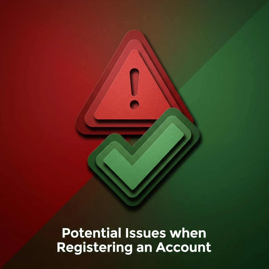 Common account registration issues and solutions including email confirmation, form submission, and identity verification problems