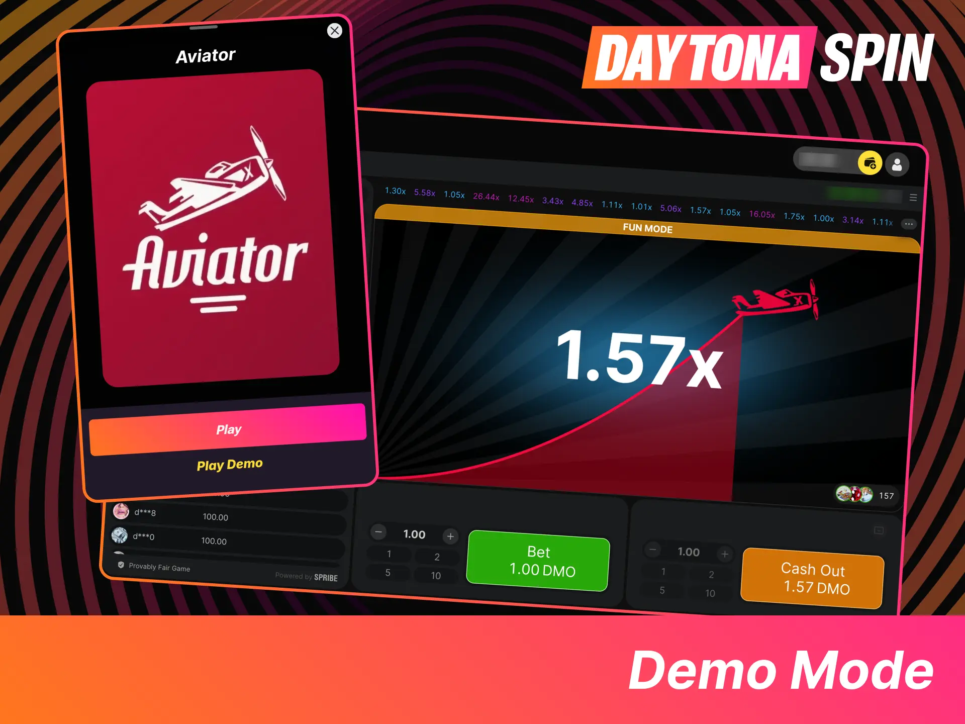 Try the Aviator demo on DaytonaSpin today, practice risk-free with virtual credits, and test your crash game strategies.