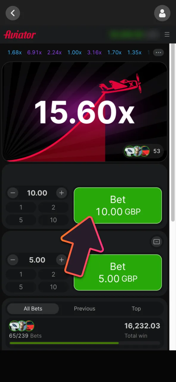 Set your bet size at DaytonaSpin today, place one or two simultaneous wagers, and control your crash game strategy.