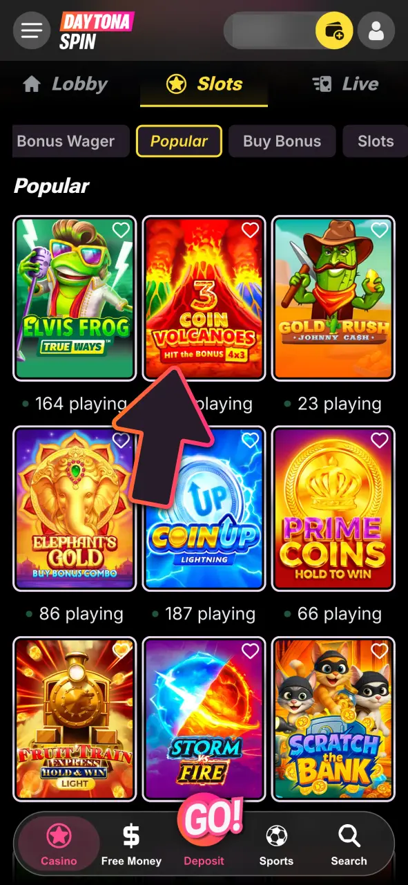 Explore DaytonaSpin’s games library now, launch your favorite slot, and play with your free spins.