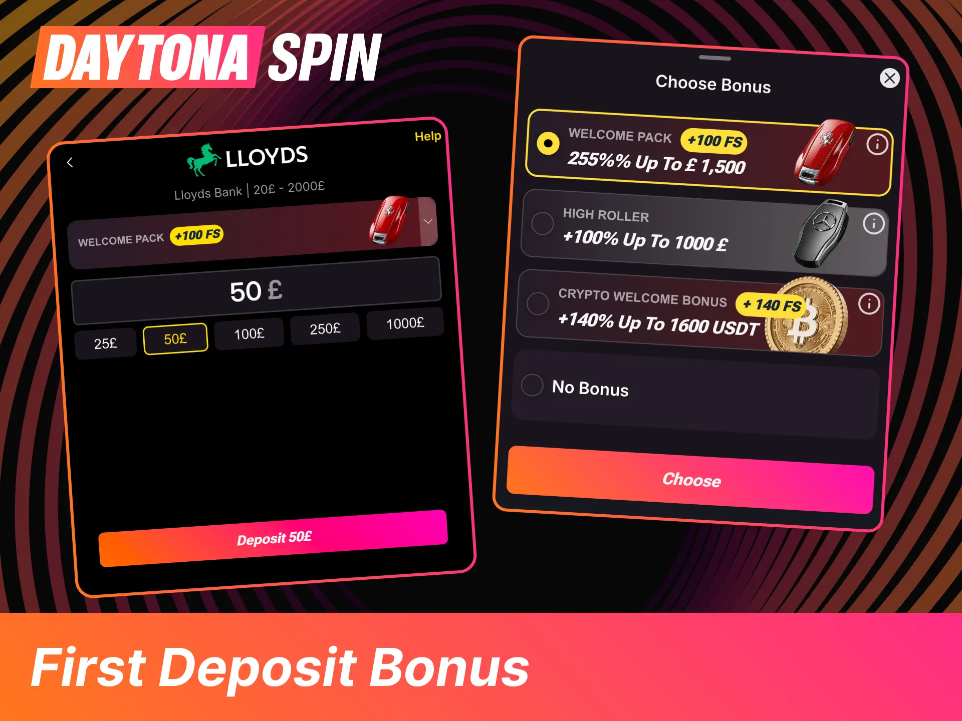 Unlock premier first deposit rewards at DaytonaSpin today to maximize your playing funds and enjoy top-rated casino games.