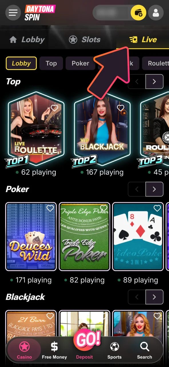 Open the Live Casino section at DaytonaSpin today, pick your favorite table, and start playing with real money instantly.