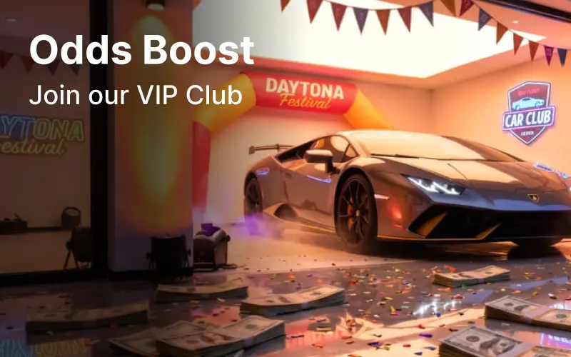 Claim today’s Odds Boost at DaytonaSpin, and maximize your payouts on selected match outcomes.