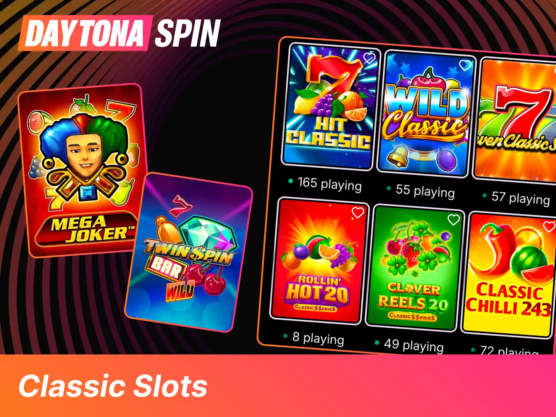 Launch retro fruit slot machines on DaytonaSpin now to experience simple, fast-paced gameplay with iconic sevens and bars.