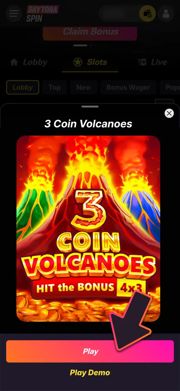 Launch games in Demo mode on DaytonaSpin now to practice mechanics risk-free before switching to real-money play.