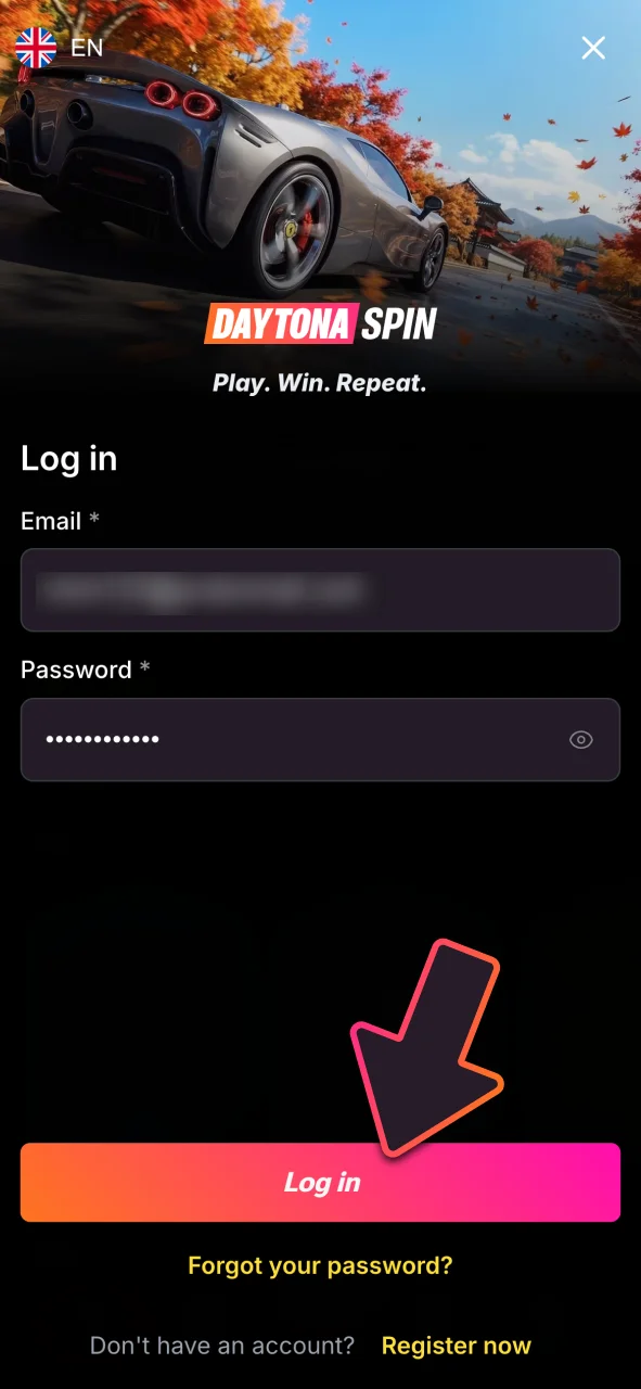 Log in to your DaytonaSpin account today with your email and password to access the full game catalogue instantly.